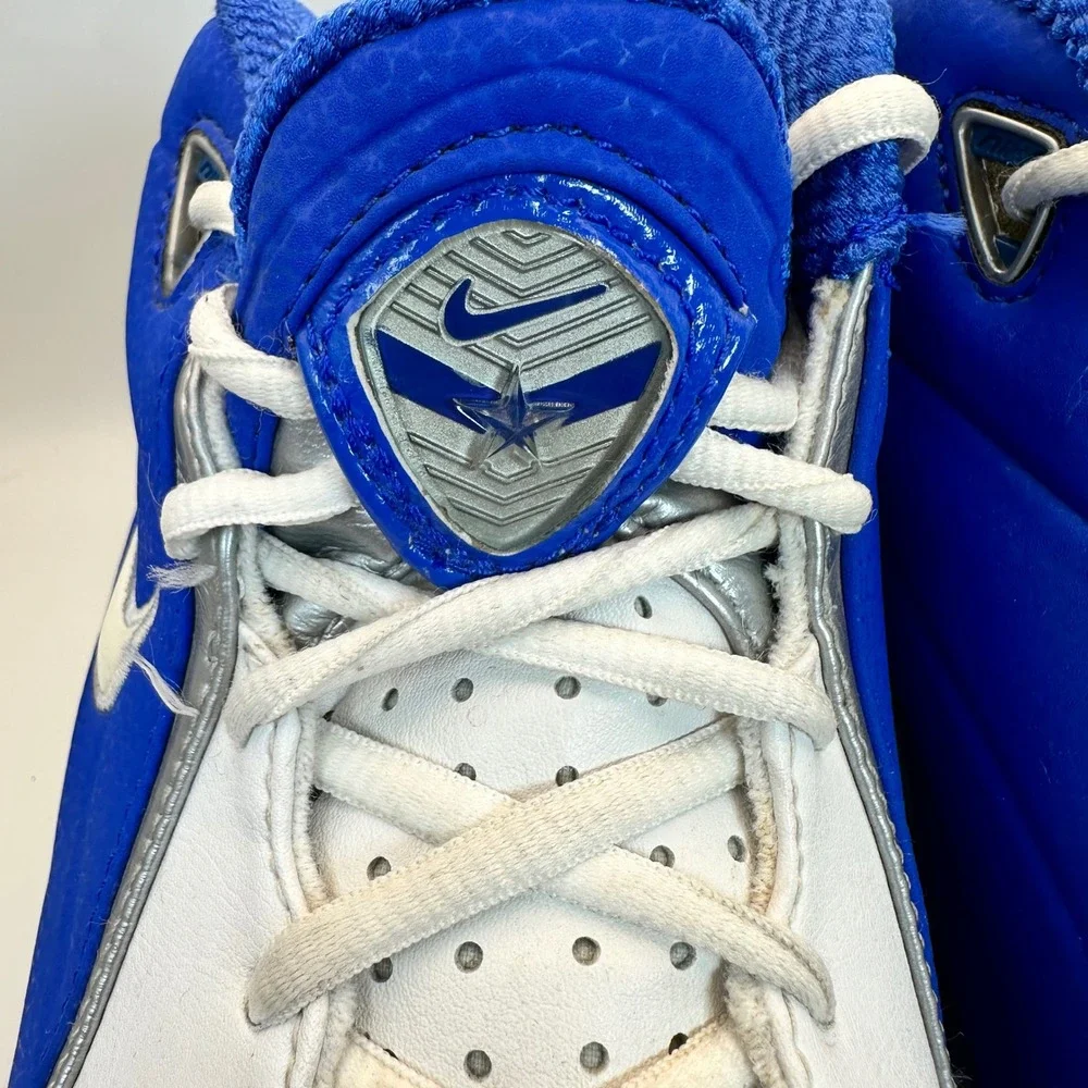 Nike‎ Shox Basketball Shoes Womens 7.5 Blue White Silver Y2K Athletic Sneakers